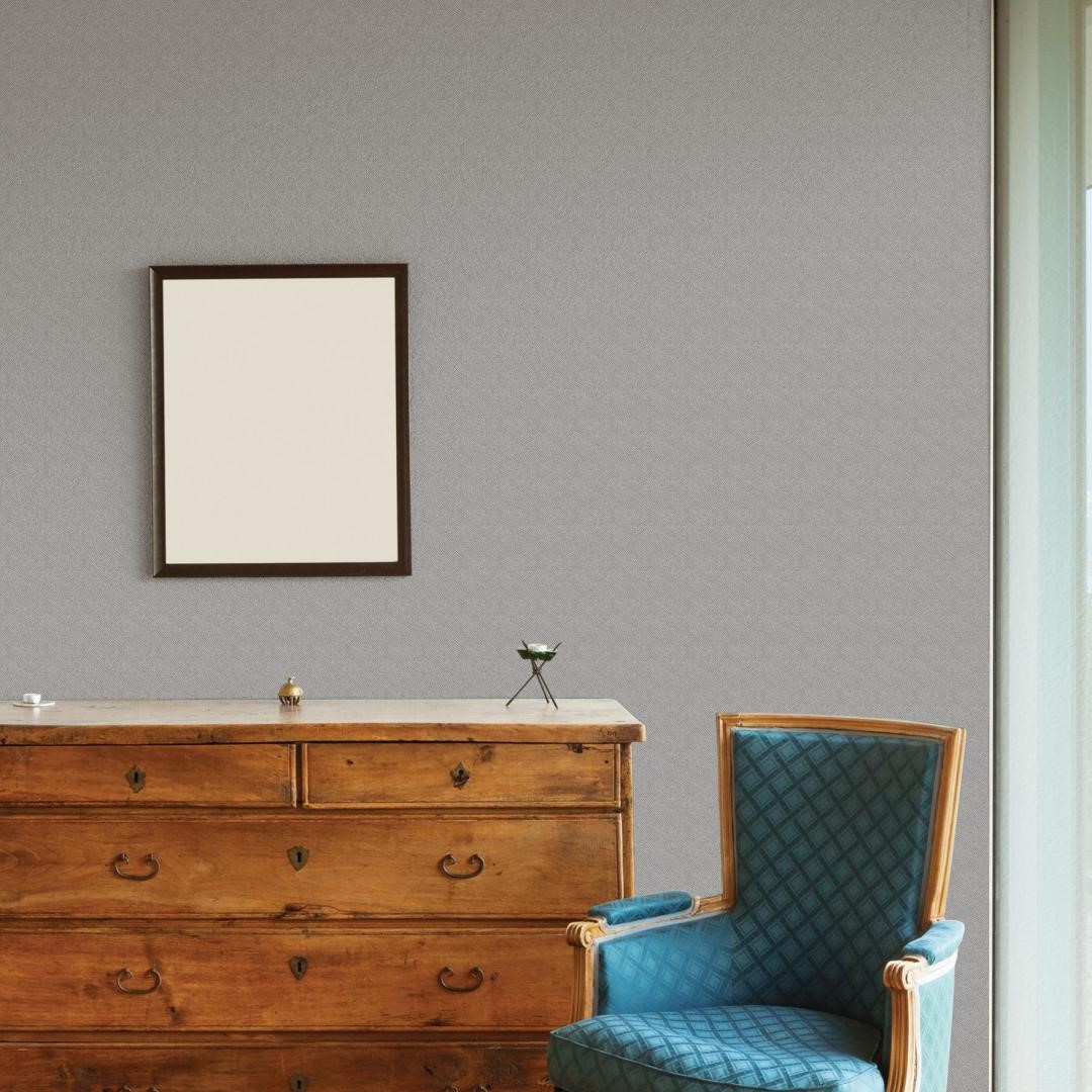 Plain Color Design Self-adhesive Korea Wallpaper / Hyundae Sheet / 11531 / Herringbone Grey